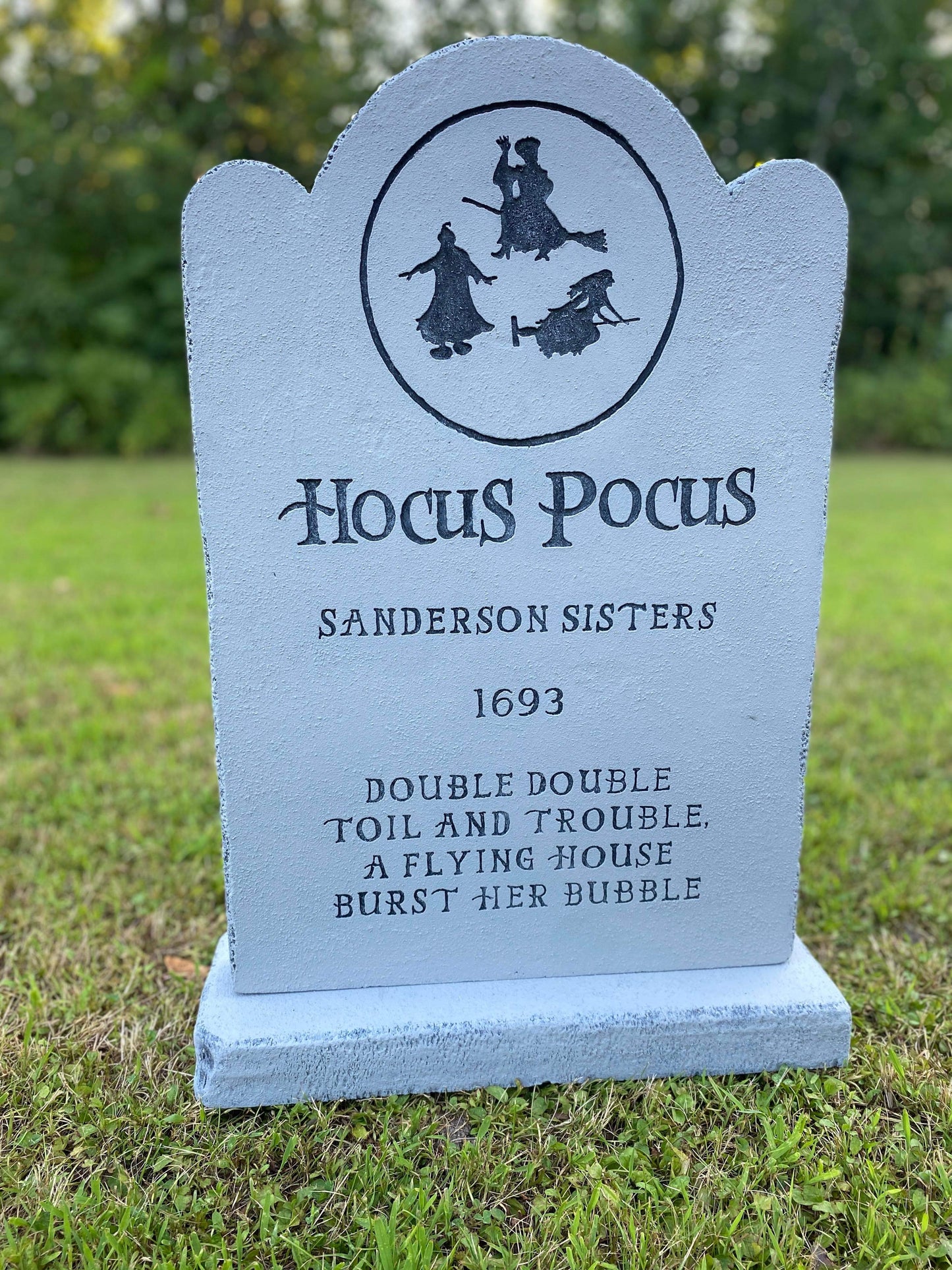 Hocus Pocus Handmade Custom Halloween Tombstone - Gravestone Halloween Decor Yard Art