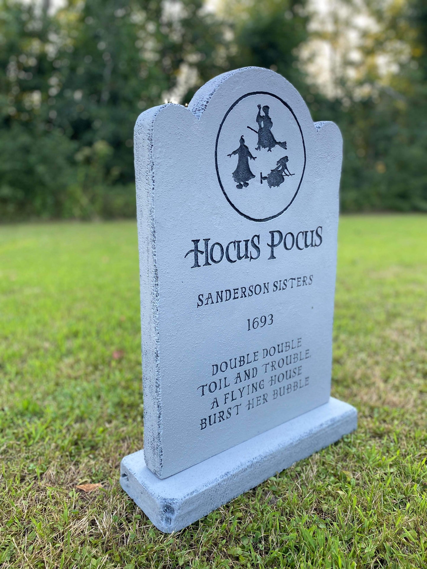 Hocus Pocus Handmade Custom Halloween Tombstone - Gravestone Halloween Decor Yard Art