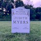 Judith Myers Halloween Tombstone Custom Handmade - Gravestone Halloween Decor Yard Art