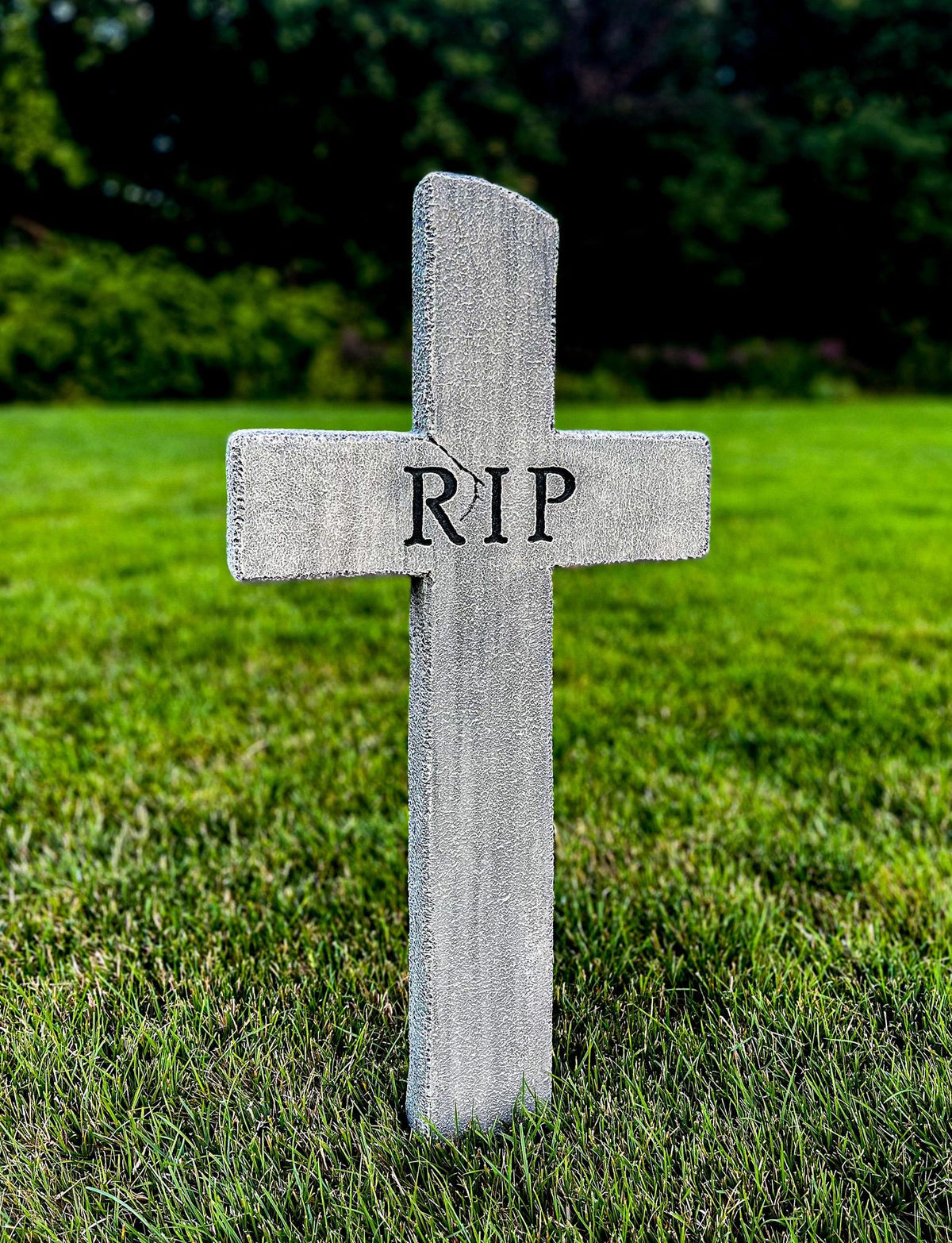 Cemetery Cross Rip RIP Cross Handmade Custom Halloween Tombstone - Gravestone Halloween D ...